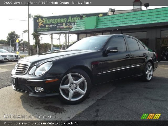 2009 Mercedes-Benz E 350 4Matic Sedan in Black