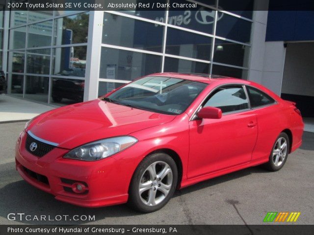 2007 Toyota Solara SE V6 Coupe in Absolutely Red