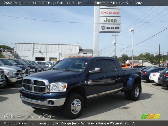 2008 Dodge Ram 3500 SLT Mega Cab 4x4 Dually in Patriot Blue Pearl
