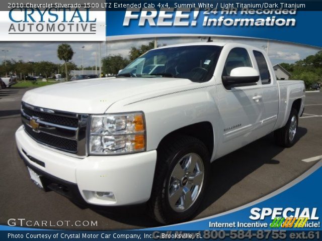 2010 Chevrolet Silverado 1500 LTZ Extended Cab 4x4 in Summit White