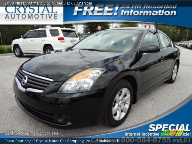 2009 Nissan Altima 2.5 S in Super Black