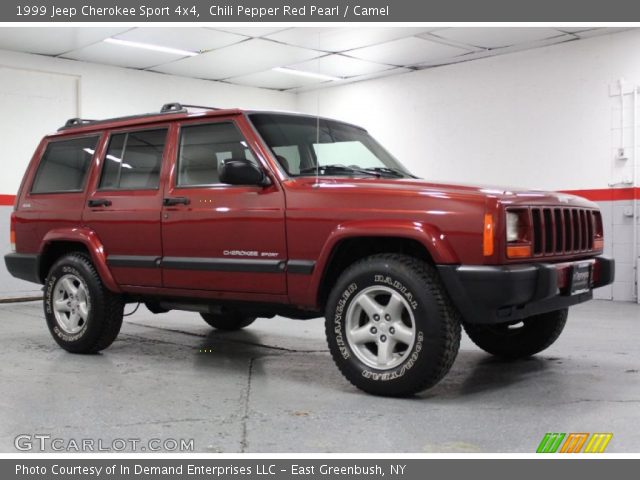 1999 Jeep Cherokee Sport 4x4 in Chili Pepper Red Pearl
