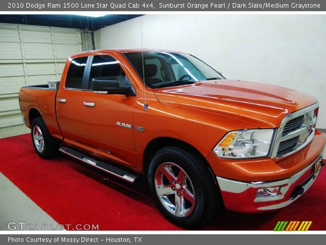 2010 Dodge Ram 1500 Lone Star Quad Cab 4x4 in Sunburst Orange Pearl