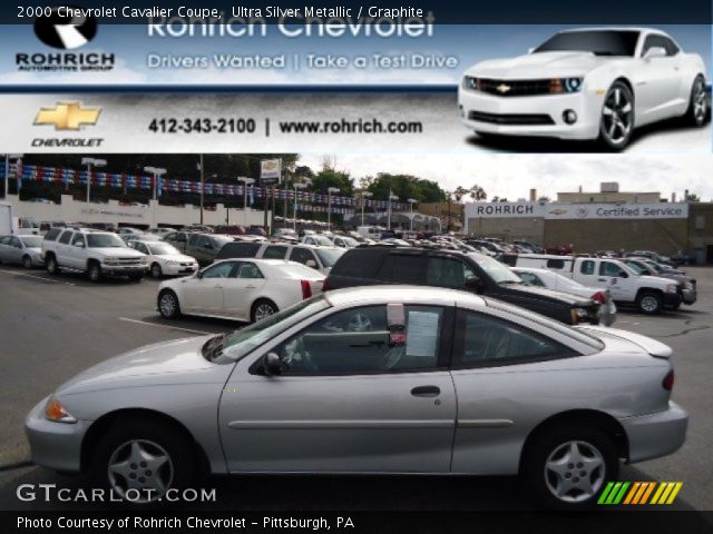 2000 Chevrolet Cavalier Coupe in Ultra Silver Metallic