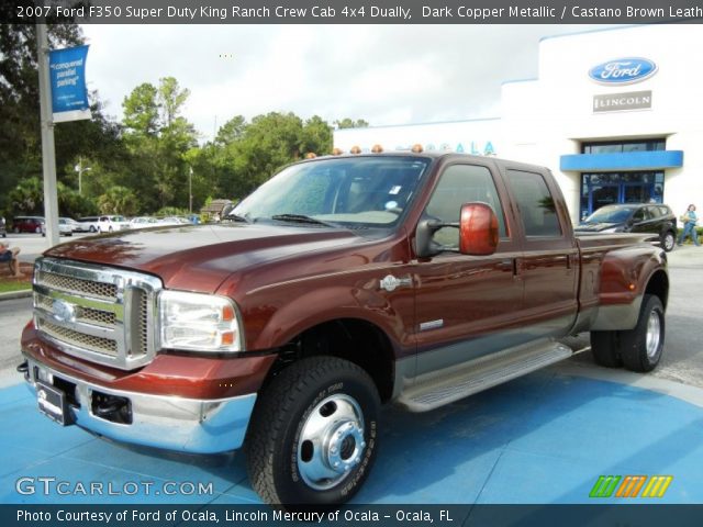 2007 Ford F350 Super Duty King Ranch Crew Cab 4x4 Dually in Dark Copper Metallic