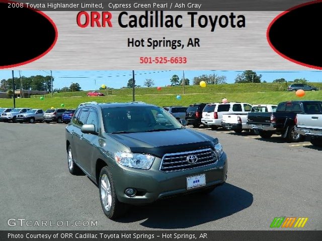 2008 Toyota Highlander Limited in Cypress Green Pearl