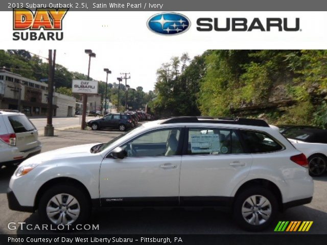 2013 Subaru Outback 2.5i in Satin White Pearl