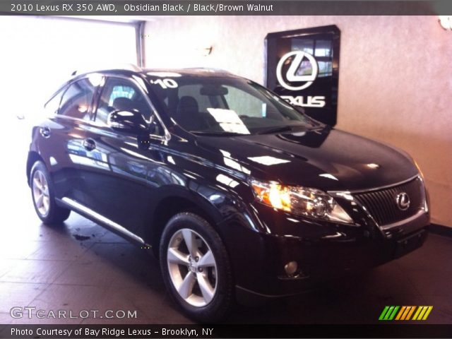 2010 Lexus RX 350 AWD in Obsidian Black