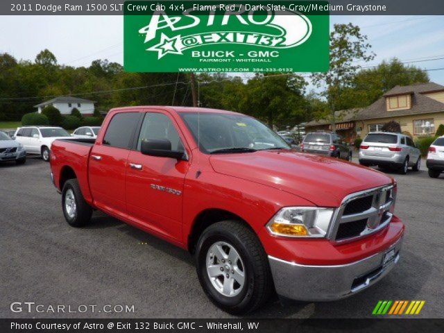 2011 Dodge Ram 1500 SLT Crew Cab 4x4 in Flame Red