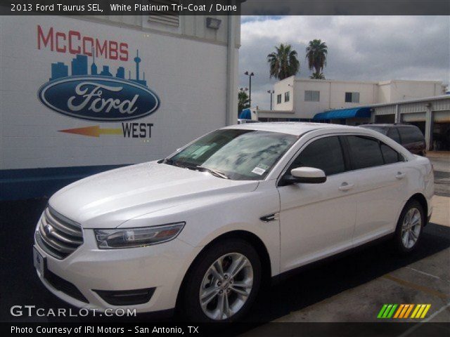2013 Ford Taurus SEL in White Platinum Tri-Coat