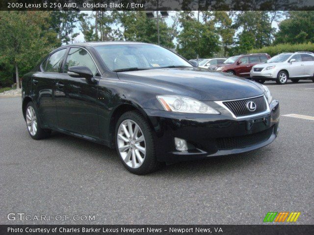 2009 Lexus IS 250 AWD in Obsidian Black