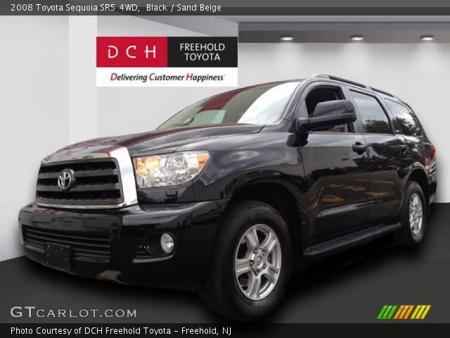 2008 Toyota Sequoia SR5 4WD in Black