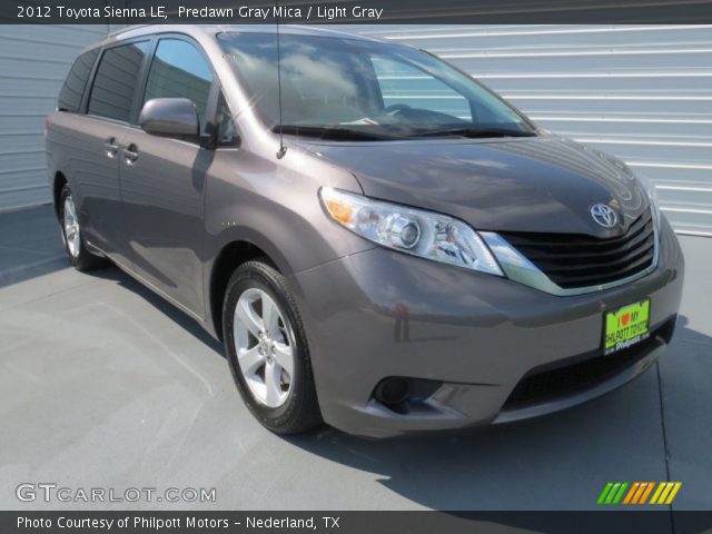 2012 Toyota Sienna LE in Predawn Gray Mica