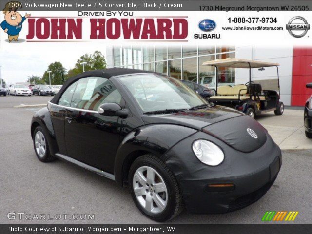 2007 Volkswagen New Beetle 2.5 Convertible in Black