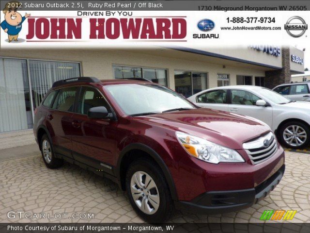 2012 Subaru Outback 2.5i in Ruby Red Pearl