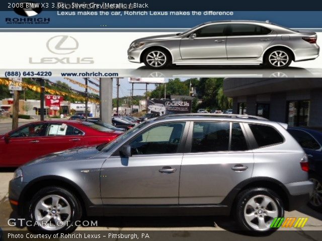 2008 BMW X3 3.0si in Silver Grey Metallic