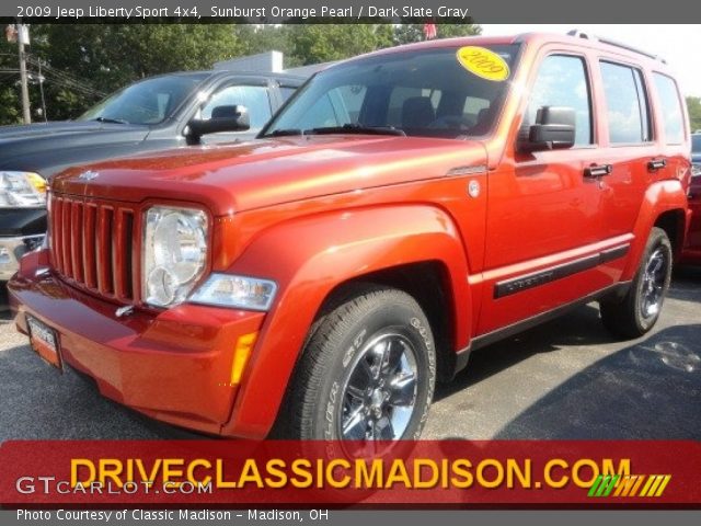 2009 Jeep Liberty Sport 4x4 in Sunburst Orange Pearl