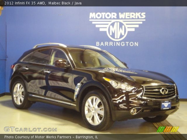 2012 Infiniti FX 35 AWD in Malbec Black