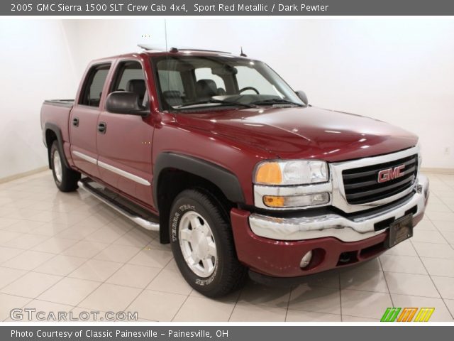 2005 GMC Sierra 1500 SLT Crew Cab 4x4 in Sport Red Metallic