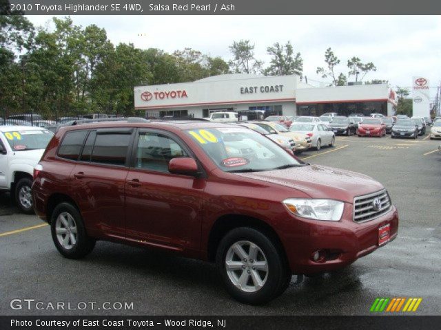 2010 Toyota Highlander SE 4WD in Salsa Red Pearl