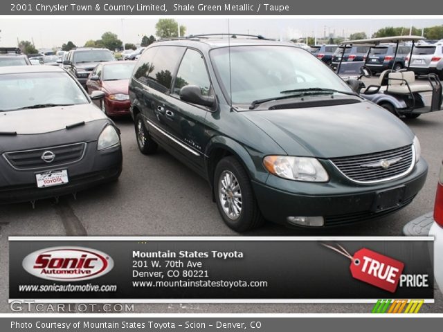 2001 Chrysler Town & Country Limited in Shale Green Metallic
