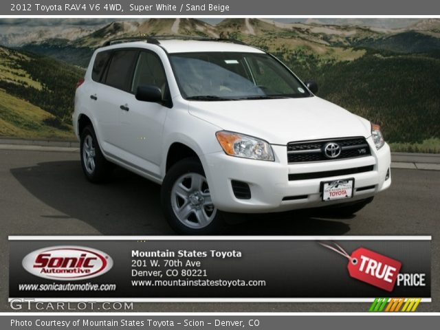 2012 Toyota RAV4 V6 4WD in Super White