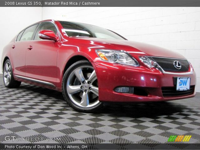 2008 Lexus GS 350 in Matador Red Mica