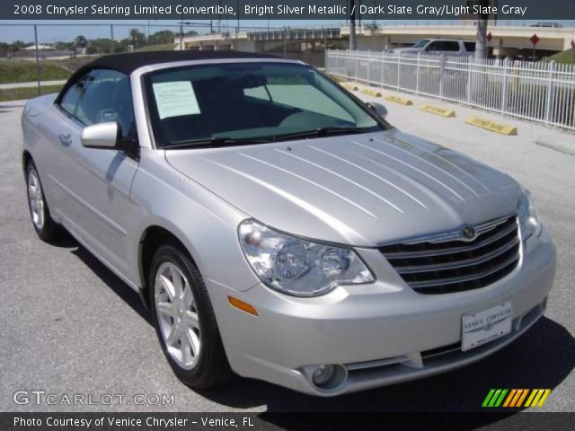 2008 Chrysler Sebring Limited Convertible in Bright Silver Metallic