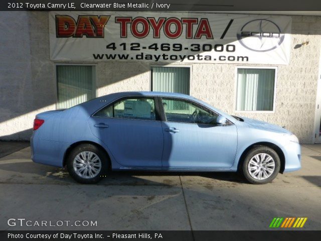 2012 Toyota Camry LE in Clearwater Blue Metallic