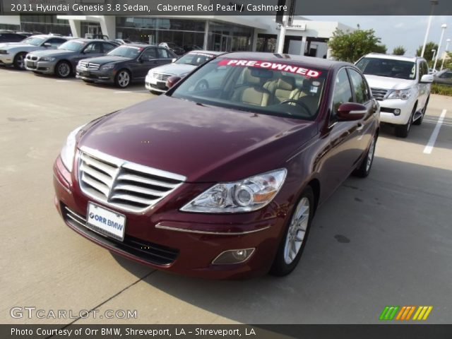 2011 Hyundai Genesis 3.8 Sedan in Cabernet Red Pearl