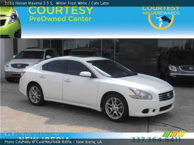 2011 Nissan Maxima 3.5 S in Winter Frost White