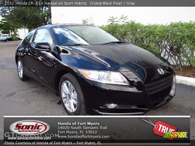 2012 Honda CR-Z EX Navigation Sport Hybrid in Crystal Black Pearl