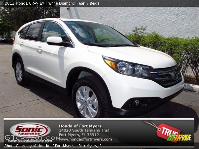 2012 Honda CR-V EX in White Diamond Pearl
