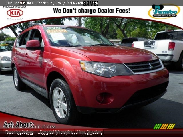2009 Mitsubishi Outlander ES in Rally Red Metallic