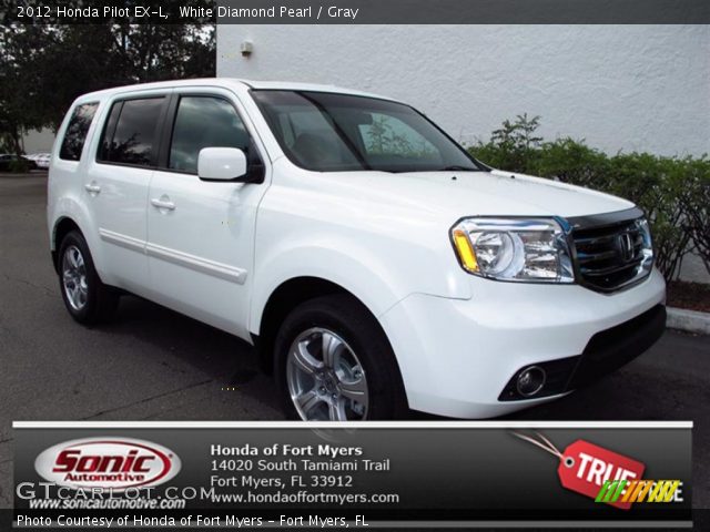 2012 Honda Pilot EX-L in White Diamond Pearl