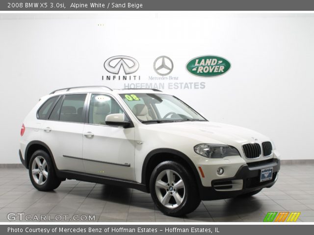 2008 BMW X5 3.0si in Alpine White