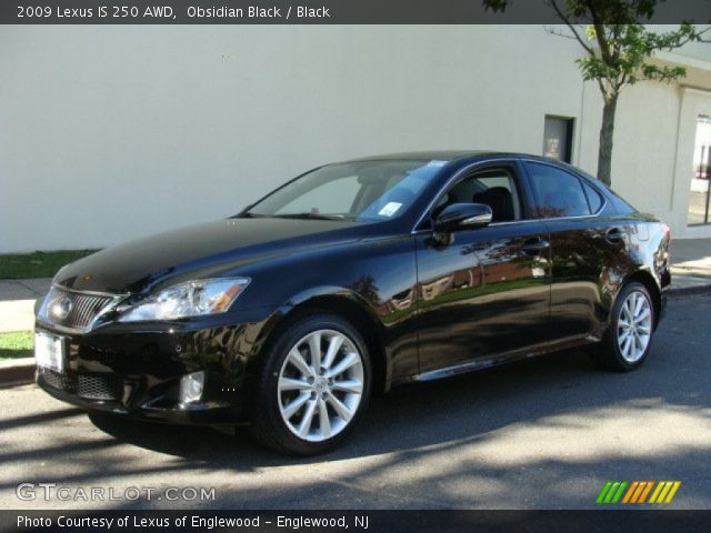 2009 Lexus IS 250 AWD in Obsidian Black