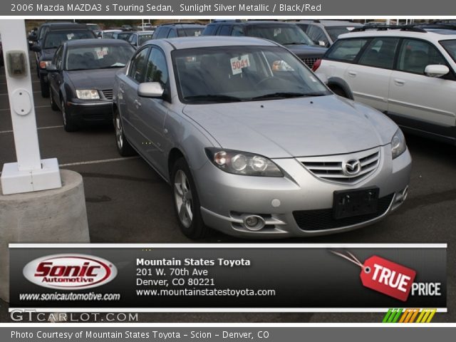 2006 Mazda MAZDA3 s Touring Sedan in Sunlight Silver Metallic