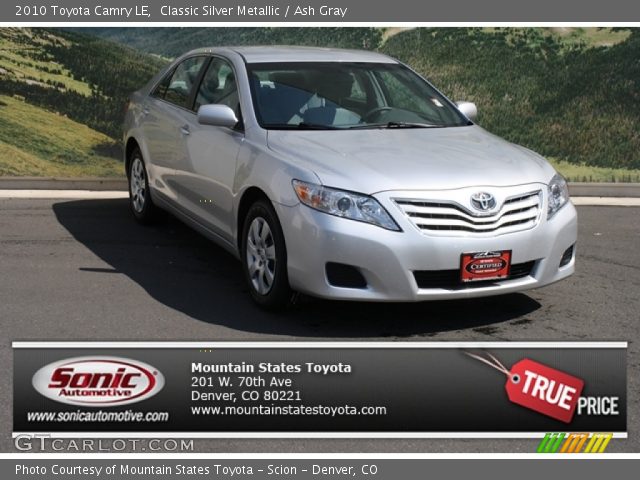 2010 Toyota Camry LE in Classic Silver Metallic