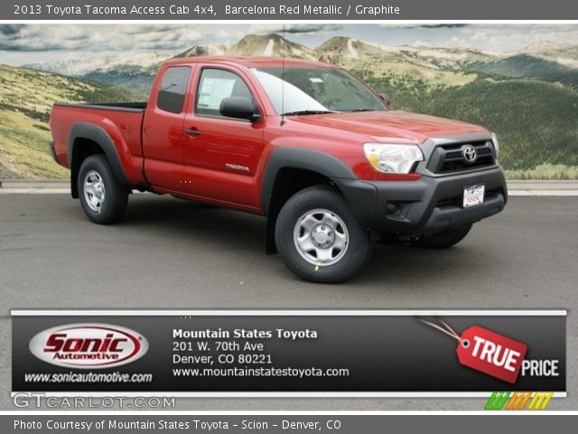 2013 Toyota Tacoma Access Cab 4x4 in Barcelona Red Metallic