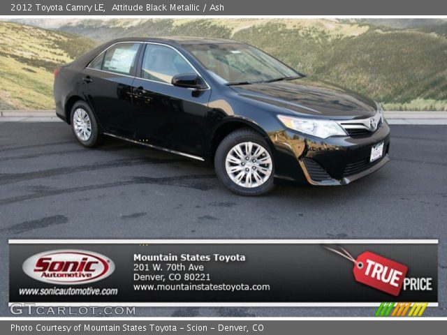 2012 Toyota Camry LE in Attitude Black Metallic