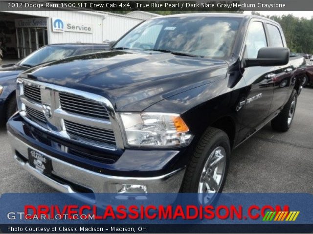 2012 Dodge Ram 1500 SLT Crew Cab 4x4 in True Blue Pearl