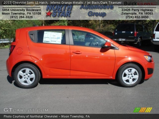 2013 Chevrolet Sonic LS Hatch in Inferno Orange Metallic