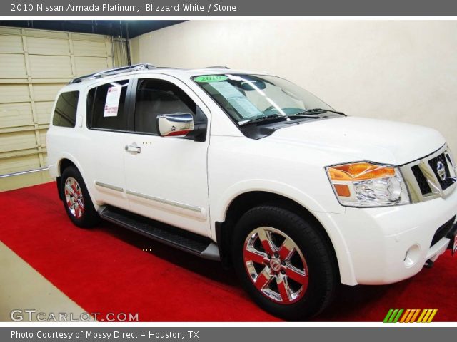 2010 Nissan Armada Platinum in Blizzard White