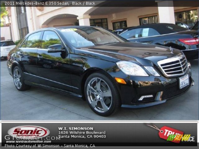 2011 Mercedes-Benz E 350 Sedan in Black