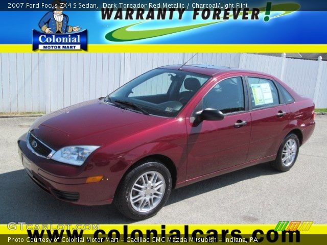 2007 Ford Focus ZX4 S Sedan in Dark Toreador Red Metallic