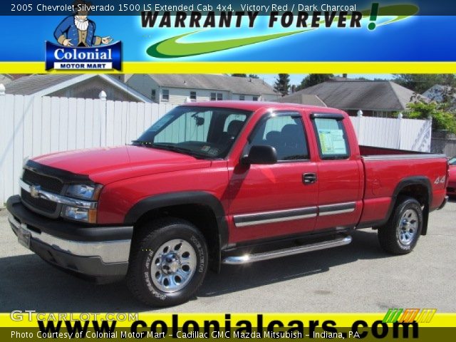 2005 Chevrolet Silverado 1500 LS Extended Cab 4x4 in Victory Red