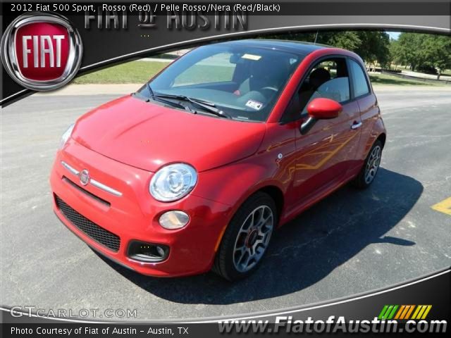 2012 Fiat 500 Sport in Rosso (Red)