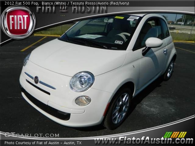 2012 Fiat 500 Pop in Bianco (White)