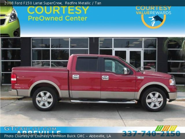 2008 Ford F150 Lariat SuperCrew in Redfire Metallic